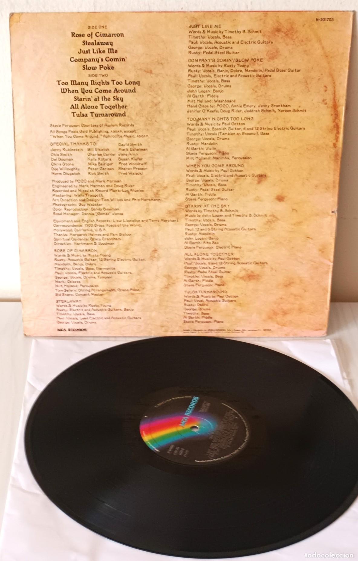 Discos de vinilo: POCO - ROSE OF CIMARRON MCA -1982 - Foto 2