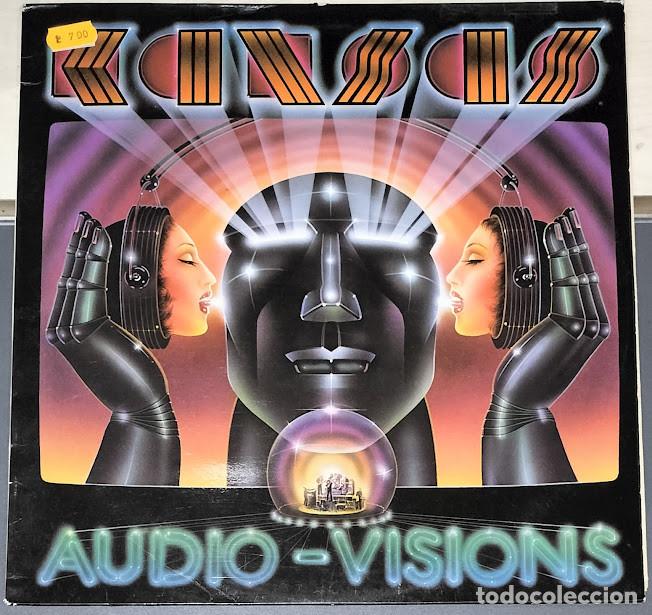 Discos de vinilo: Kansas - Audio Visions - LP Kirshner ref. KIR 84500. Ed. espa&ntilde;ola 1980.