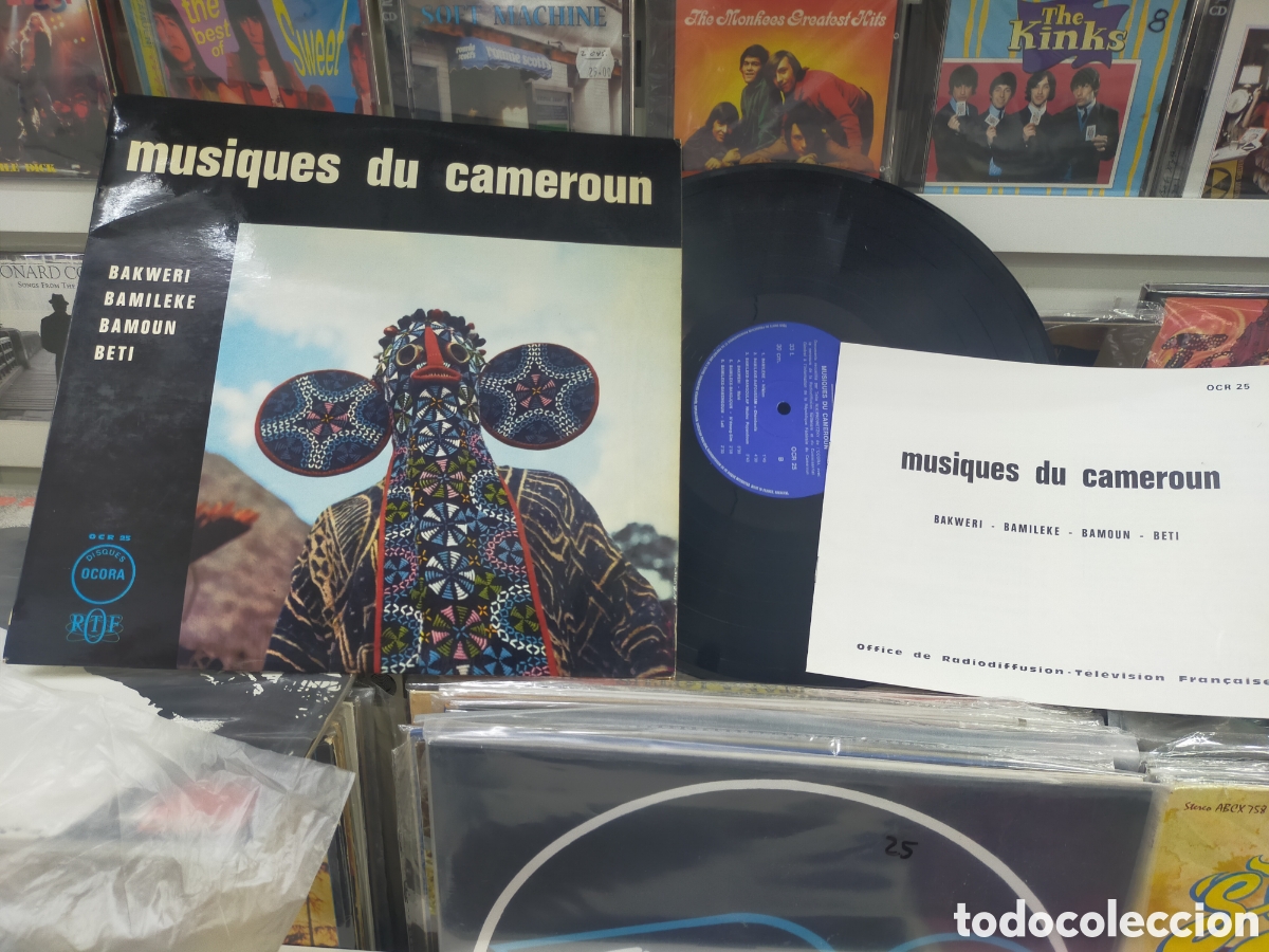 Discos de vinilo: Musiques du cameroun lp bakweri bamileke bamoun beti Francia + libreto