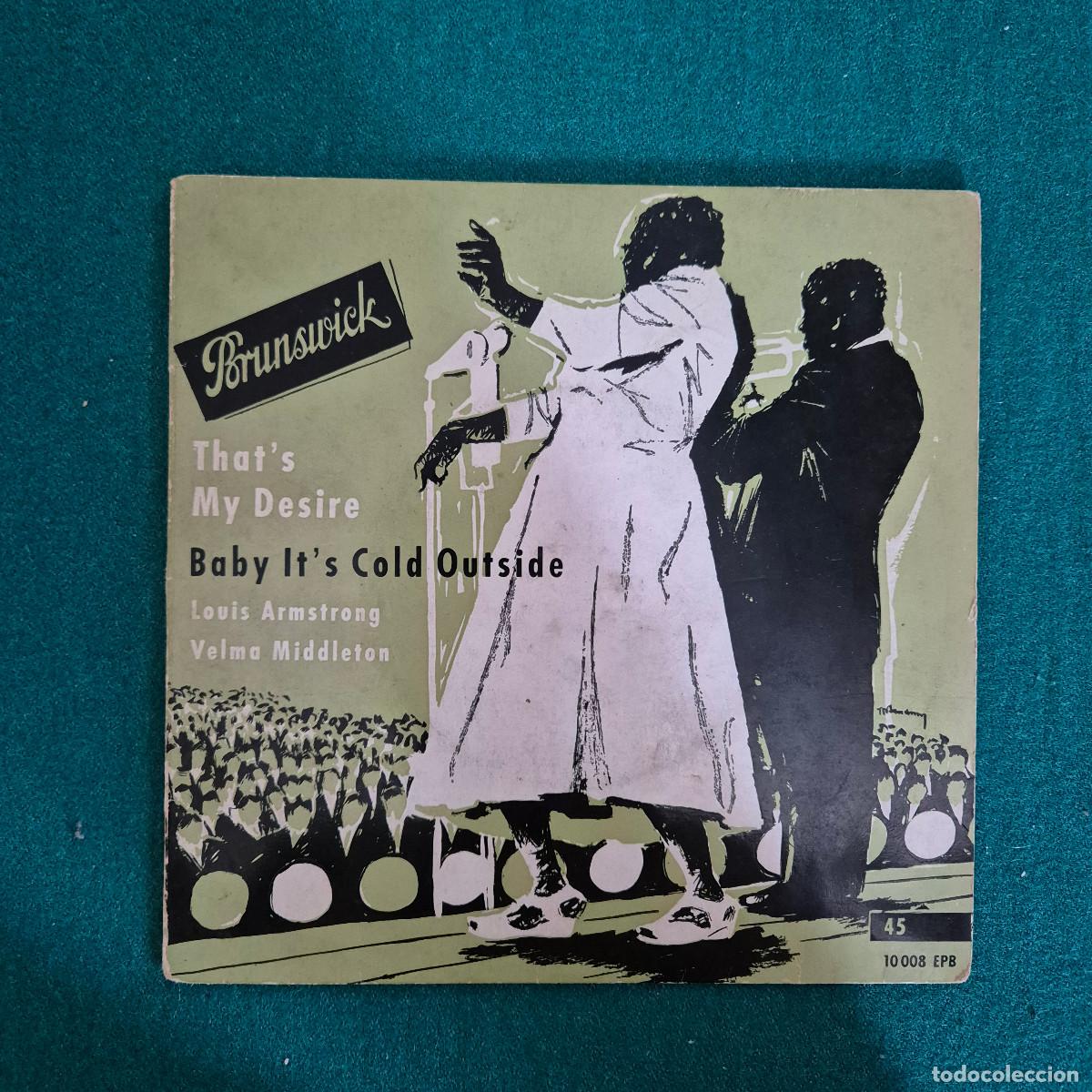 Discos de vinilo: Louis Armstrong, Velma Middleton &ndash; That's My Desire / Baby It's Cold Outside