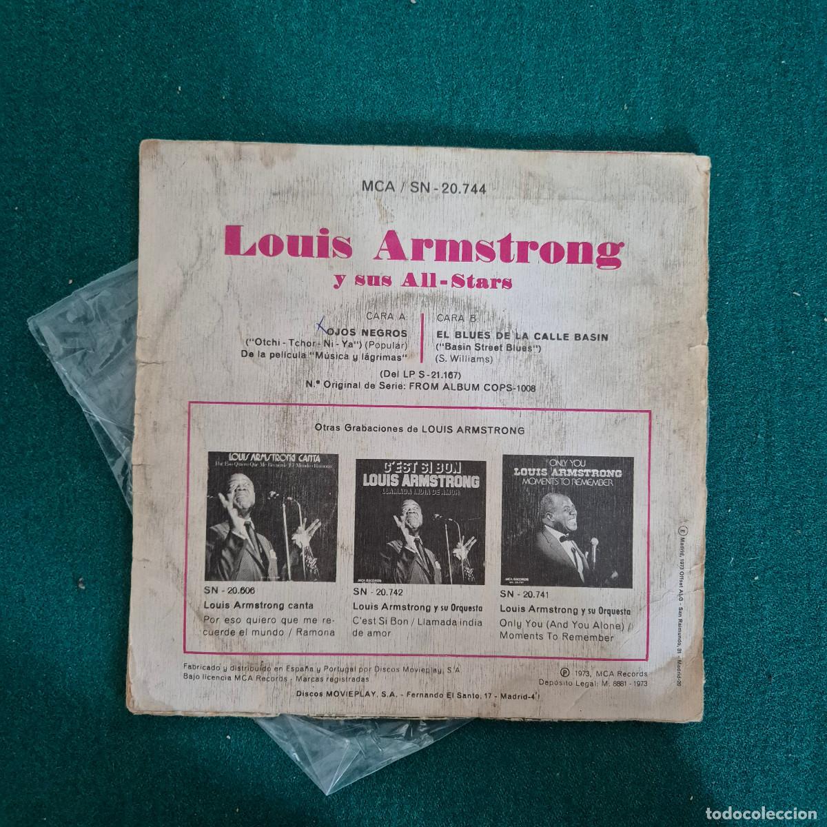 Discos de vinilo: Louis Armstrong &ndash; Ojos Negros - Foto 2