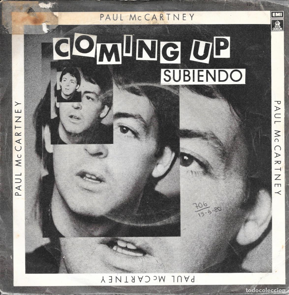 Discos de vinilo: Single Coming up / Coming up ( live ) - PROMO McCartney - Beatles - Compra minima 6 &euro;