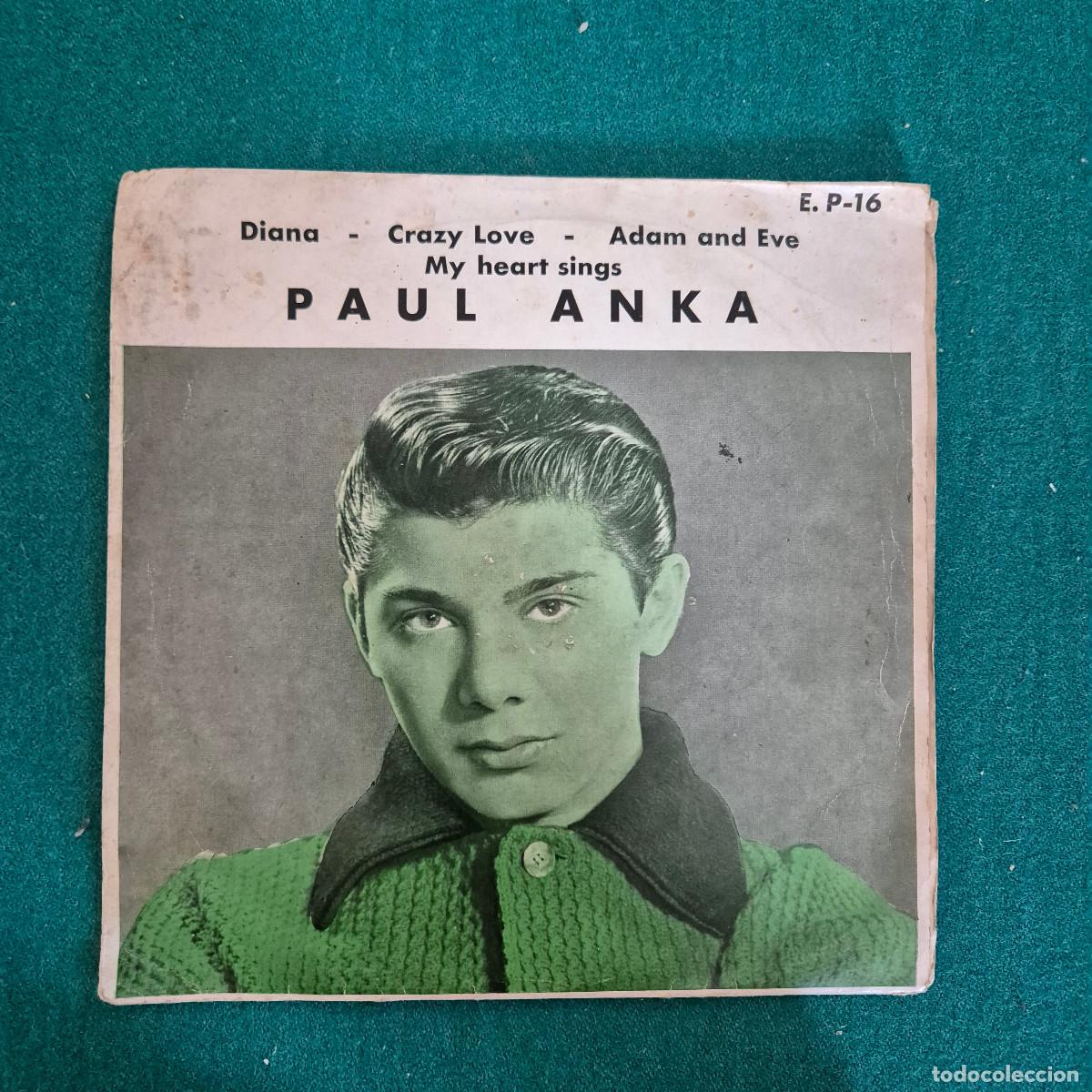 Discos de vinilo: paul anka p 16 diana crazy love