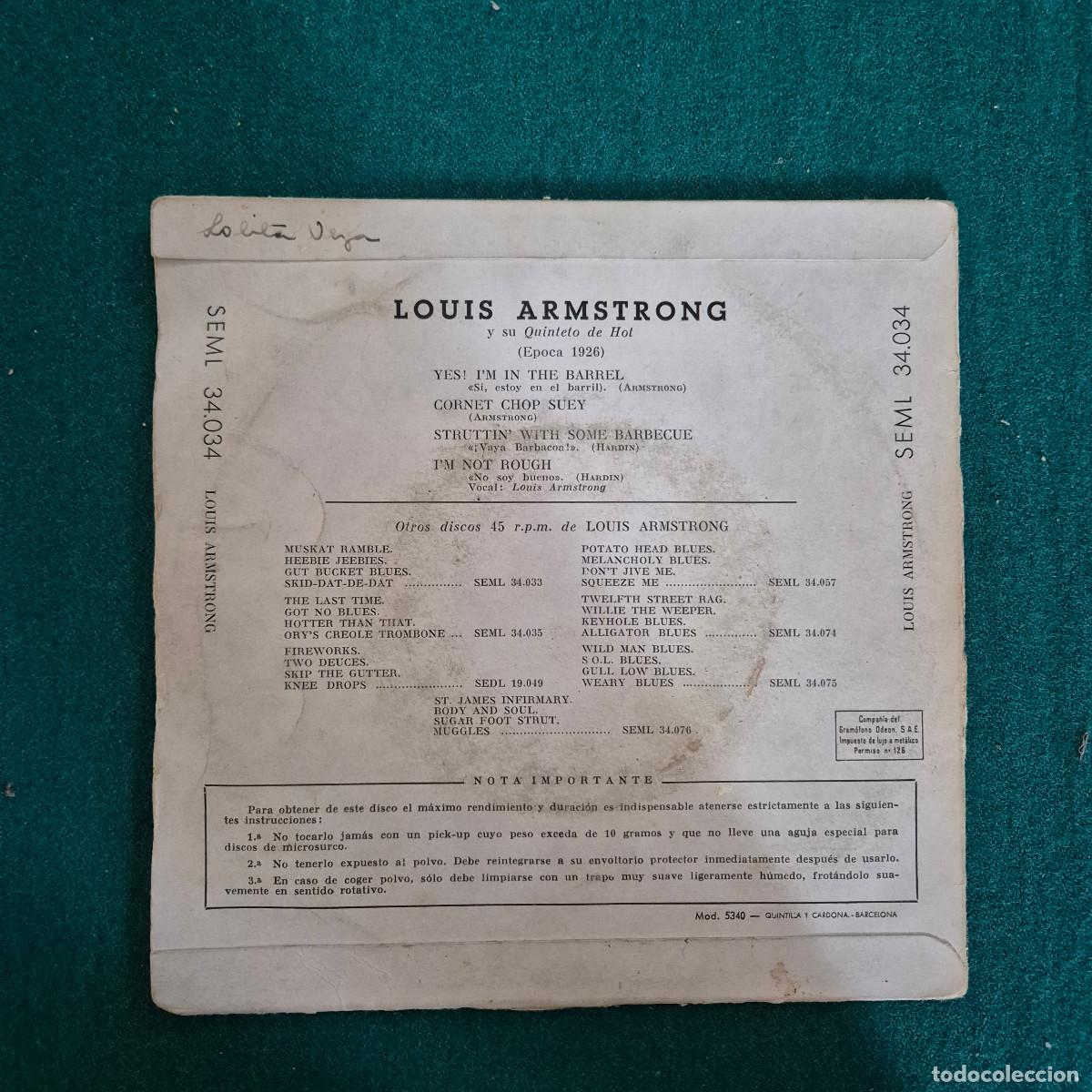 Discos de vinilo: louis armstrong 34.034 - Foto 2
