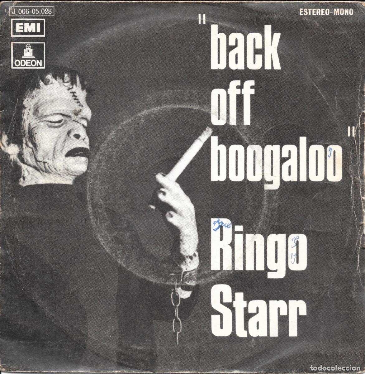 Discos de vinilo: Single Back off boogaloo / Blindman - Ringo - Beatles - Compra m&iacute;nima 6&euro;
