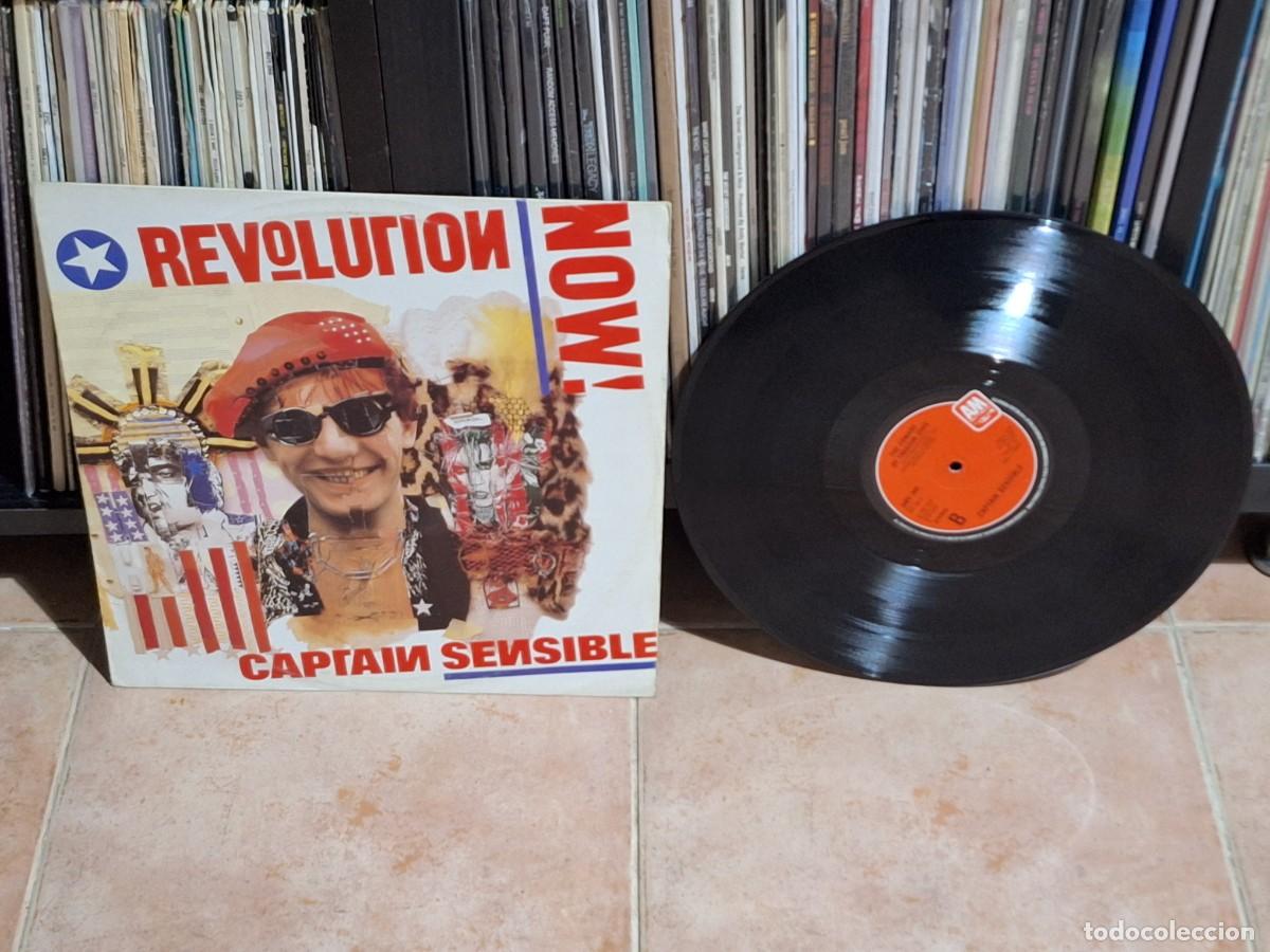 Discos de vinilo: Captain Sensible (DAMNED) &ndash; Revolution Now MAXI A&M Records &lrm;&ndash; AMY 395 UK