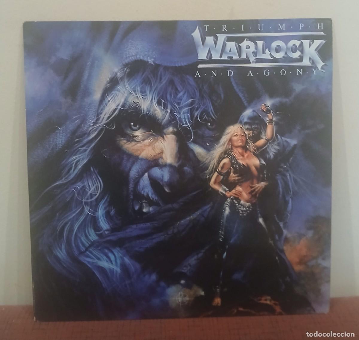 Discos de vinilo: VINILO TRIUMPH AND AGONY - LP DE WARLOCK EN BUEN ESTADO