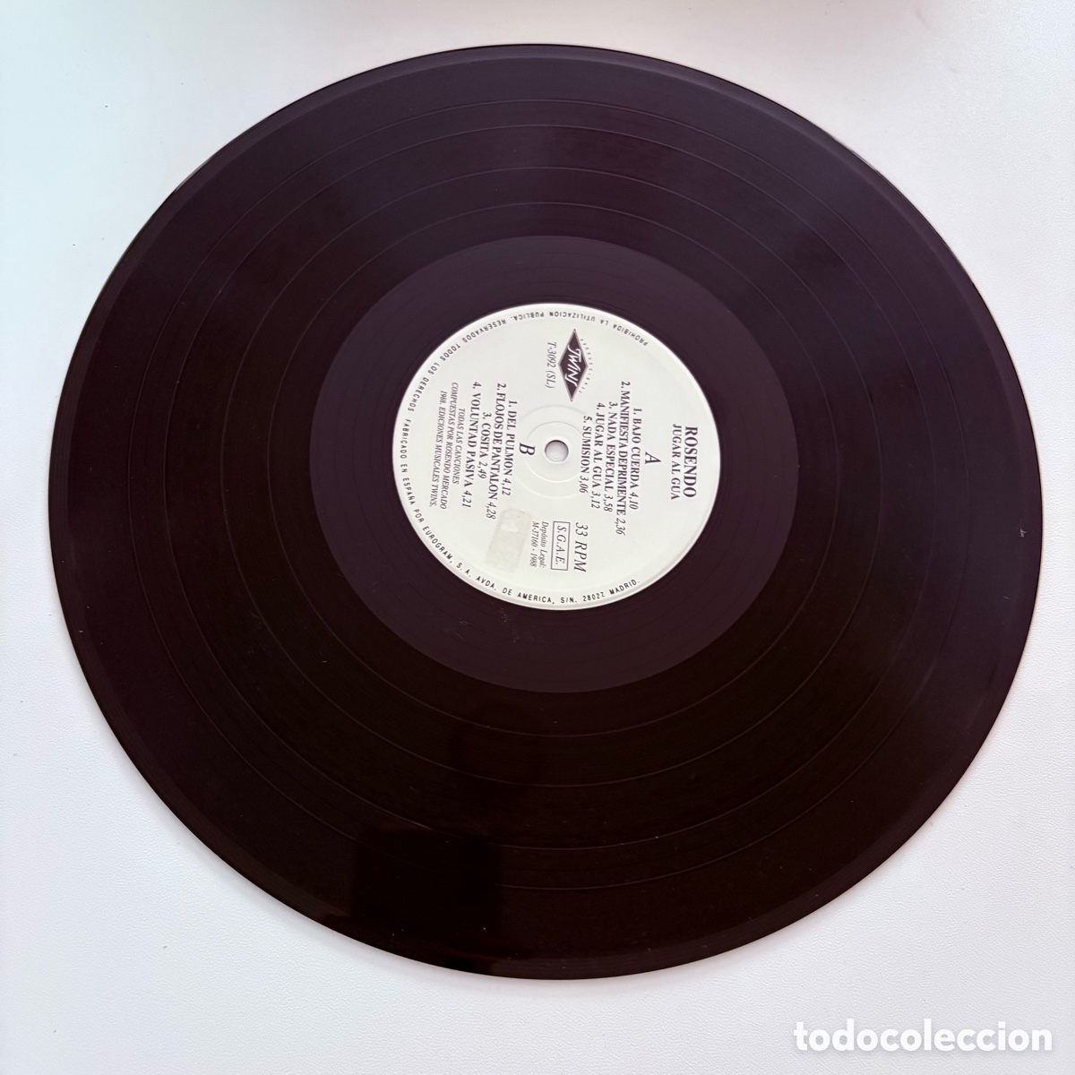 Discos de vinilo: lp Rosendo &ndash; Jugar Al Gua de 1988 - Foto 4