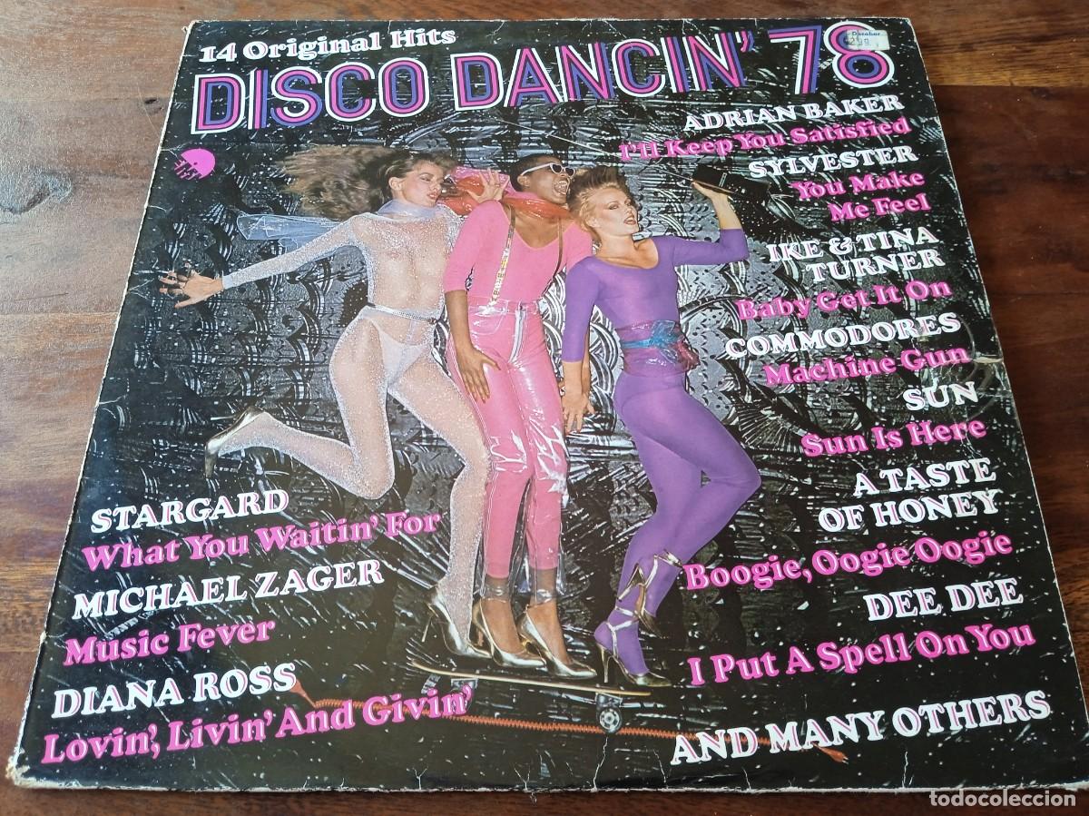 Discos de vinilo: Varios - Disco dancin' 78 14 original hits - Lp original EMI Espa&ntilde;a 1978