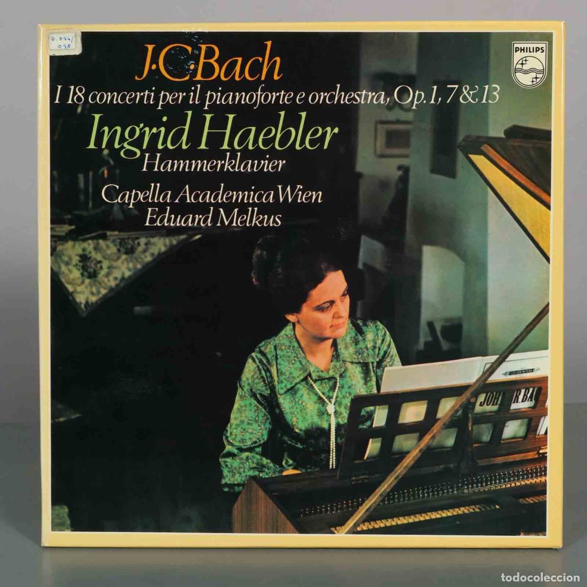 Discos de vinilo: CAJA LP. J.C. Bach: I 18 concerti per il pianoforte e orchestra, Op.1, 7 and 13 - Ingrid Haebler, Ca