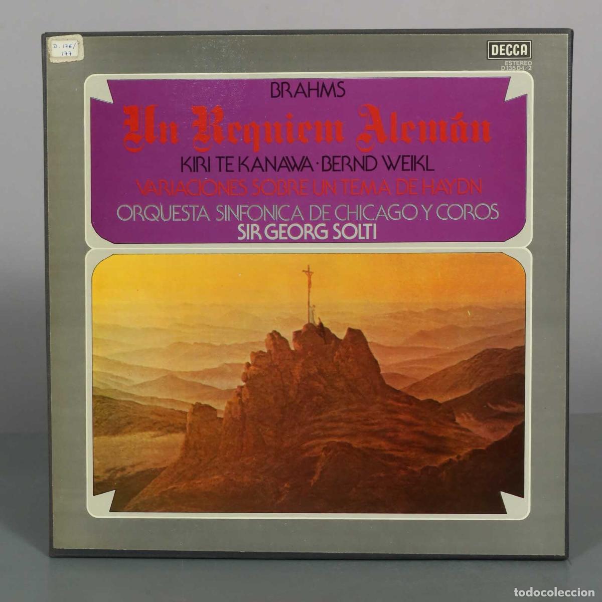 Discos de vinilo: CAJA LP. Un Requiem Alem&aacute;n / Variaciones Sobre Un Tema De Haydn - Johannes Brahms - Kiri Te Kanawa,