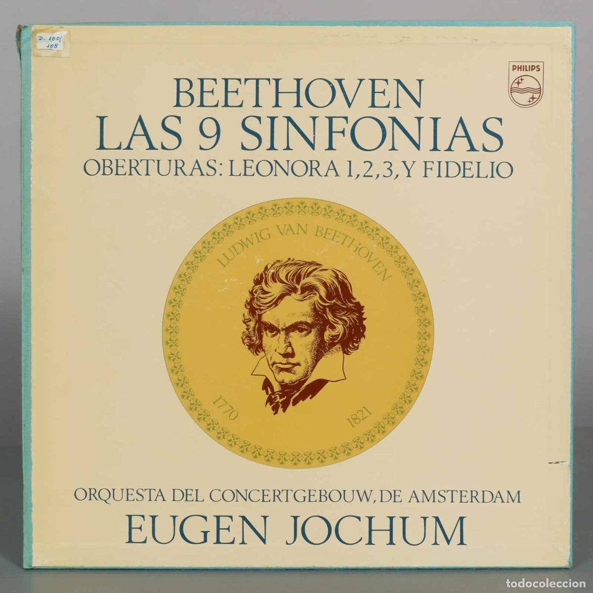 Discos de vinilo: CAJA LP. Beethoven: Las 9 Sinfon&iacute;as, Oberturas: Leonora 1,2,3 y Fidelio - Orquesta del Concertgebou