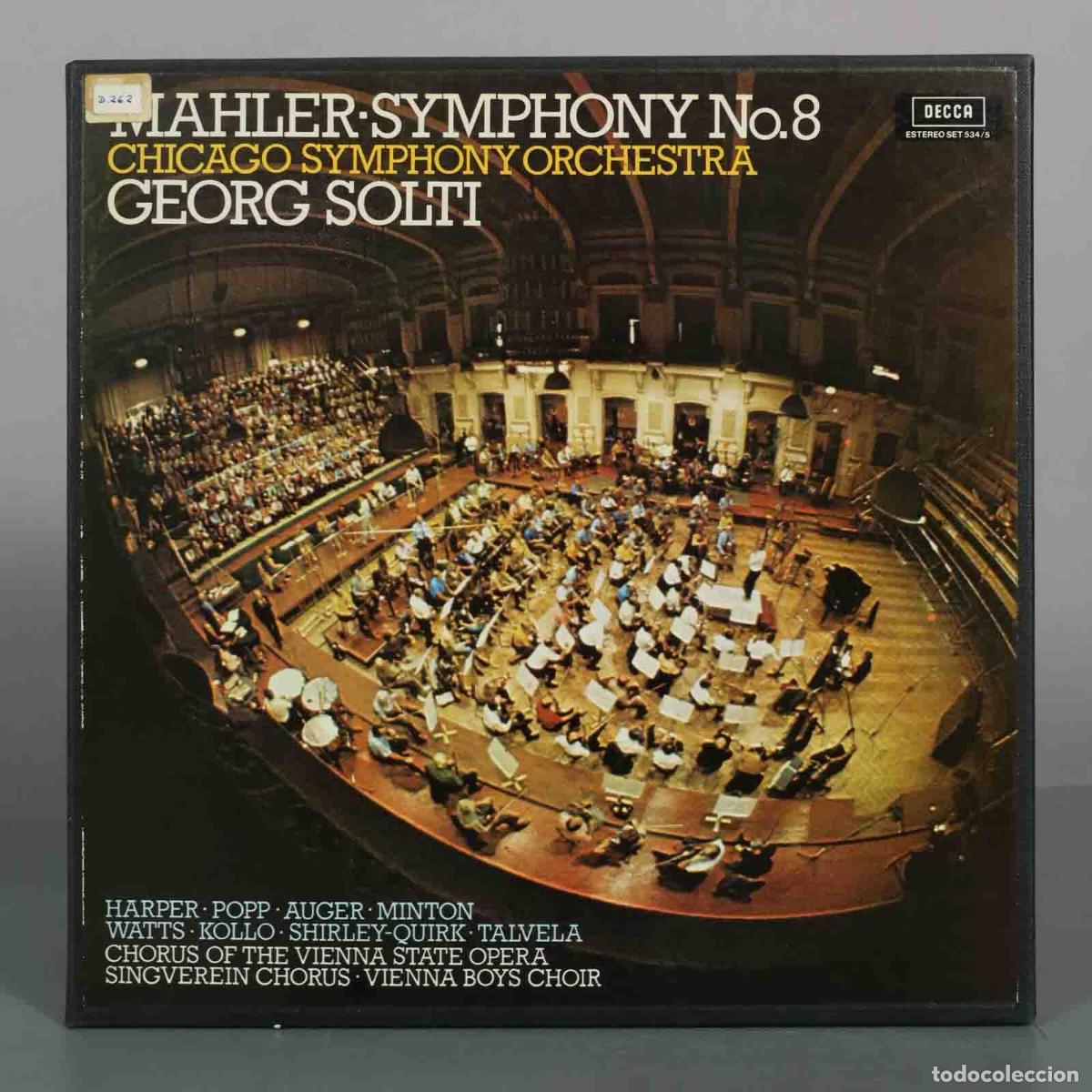 Discos de vinilo: CAJA LP. Mahler - Georg Solti, Chicago Symphony Orchestra, Heather Harper &ndash; Symphony No. 8
