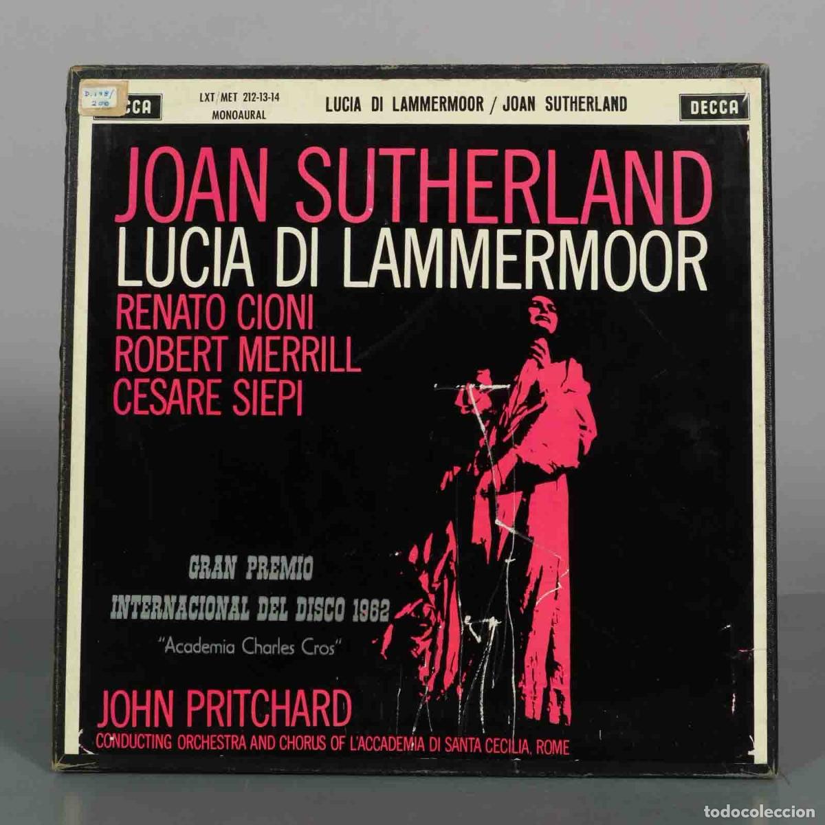 Discos de vinilo: CAJA LP. Donizetti: Lucia di Lammermoor - Joan Sutherland, Renato Cioni, Robert Merrill, Cesare Sie