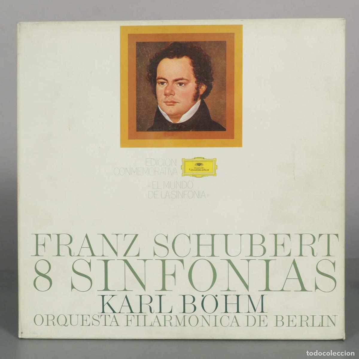 Discos de vinilo: CAJA LP. Franz Schubert - 8 Sinfon&iacute;as - Karl B&ouml;hm, Orquesta Filarm&oacute;nica de Berl&iacute;n