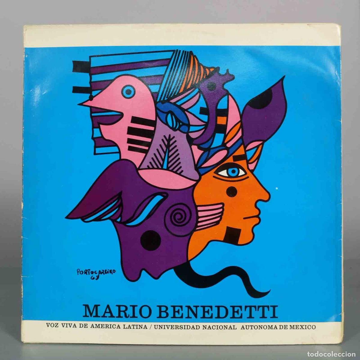 Discos de vinilo: LP. Mario Benedetti - Voz Viva de America Latina - UNAM