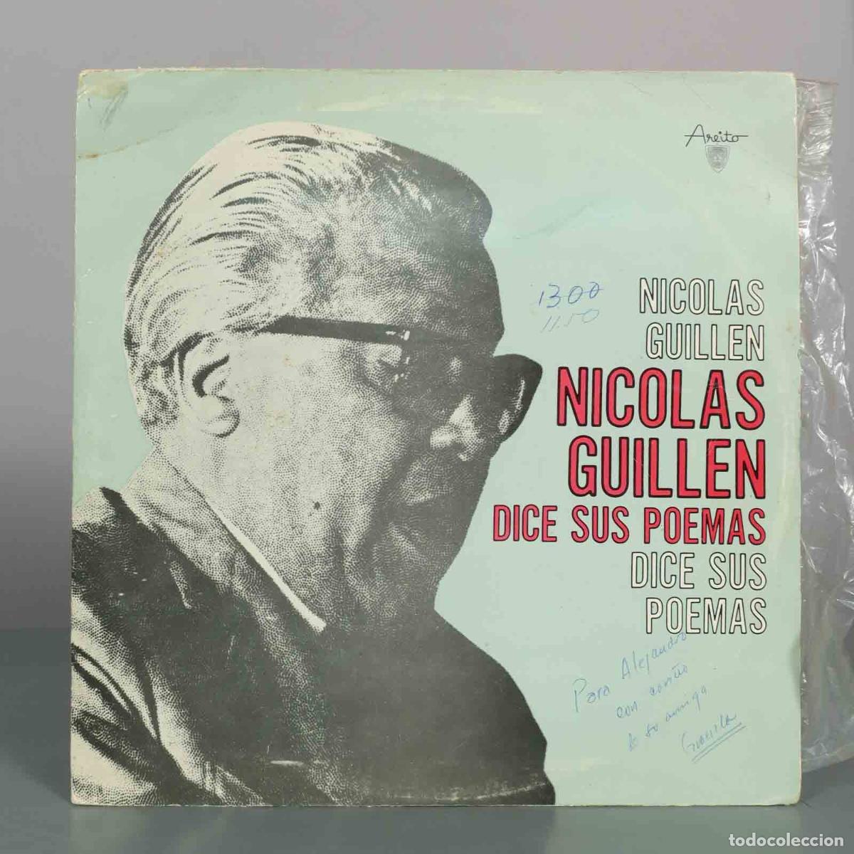 Discos de vinilo: LP. Dice sus poemas - Nicol&aacute;s Guill&eacute;n