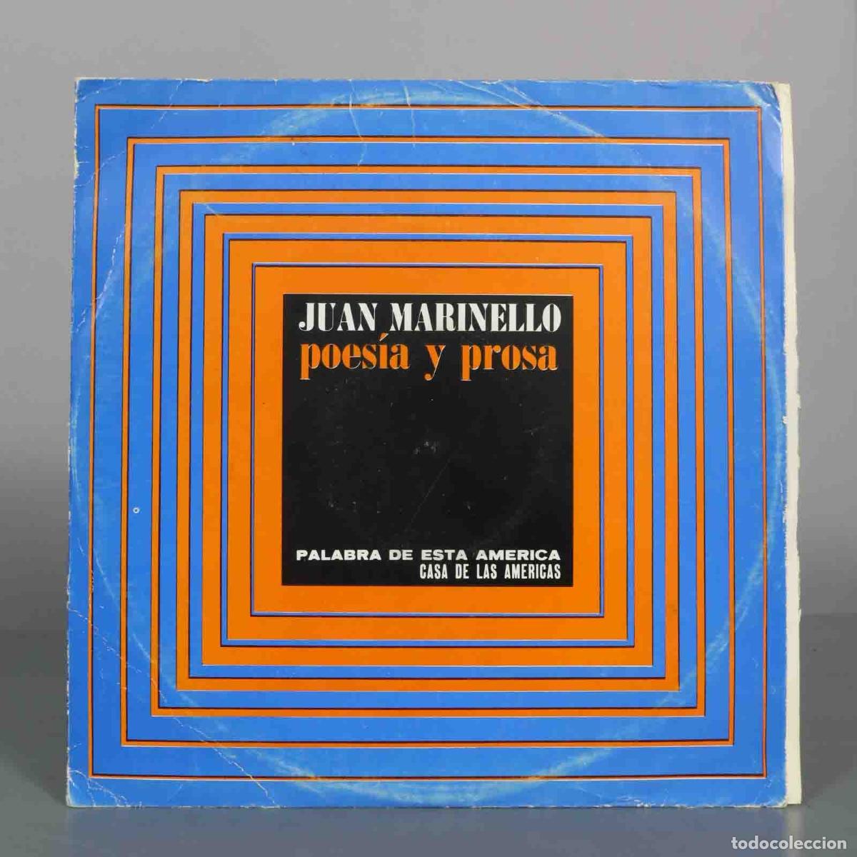Discos de vinilo: LP. Poes&iacute;a y Prosa - Juan Marinello - Casa de las Am&eacute;ricas, EGREM