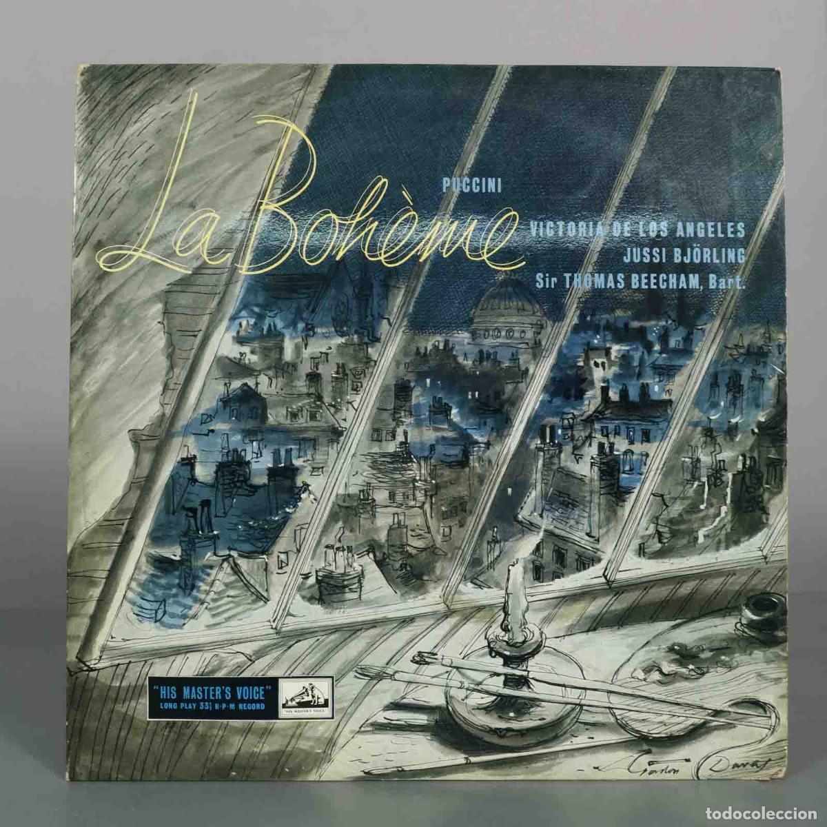 Vinyl records: LP. Puccini: La Boh&egrave;me - Victoria de los &Aacute;ngeles, Jussi Bj&ouml;rling, Sir Thomas Beecham
