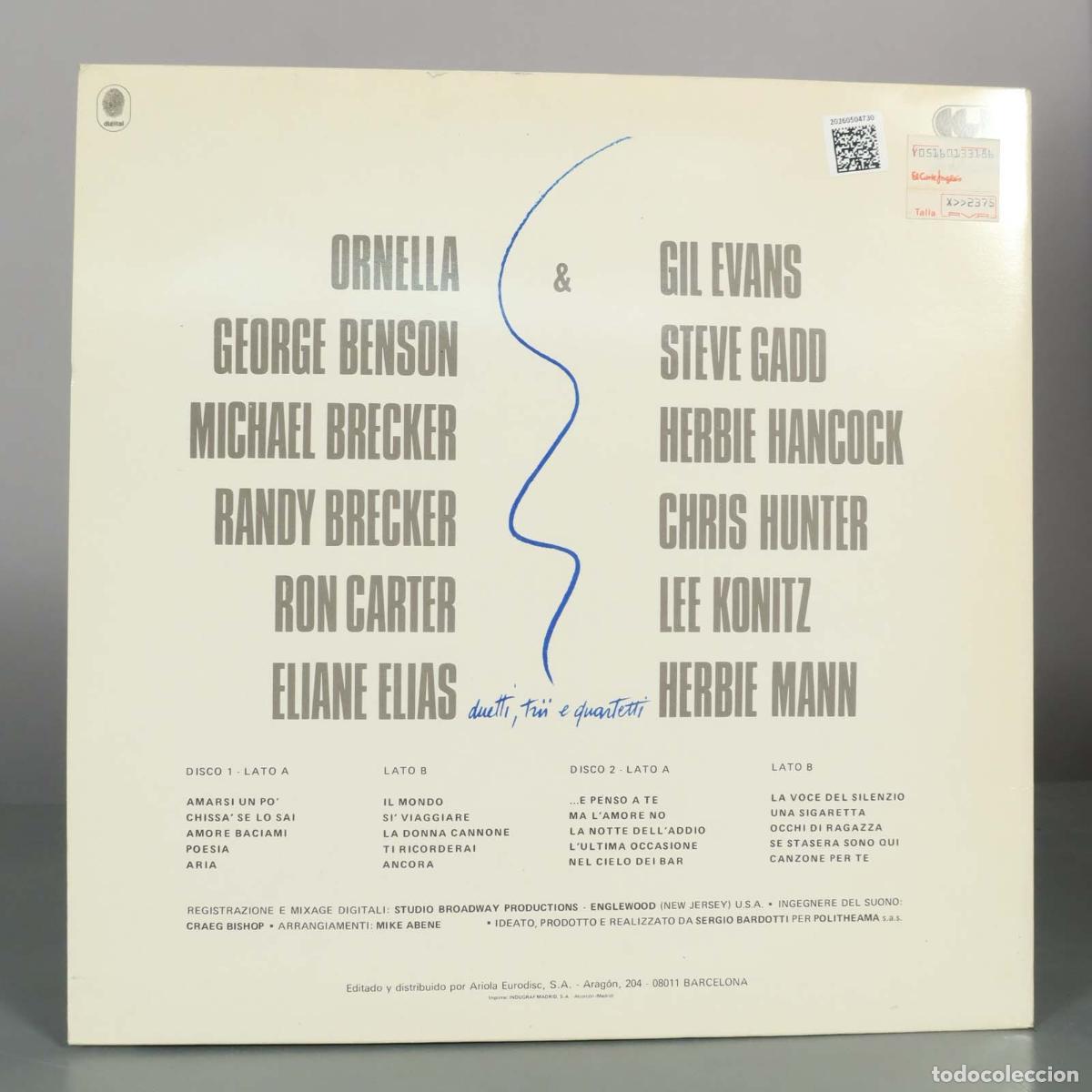 Discos de vinilo: LP. Ornella and... - Ornella Vanoni - Foto 2