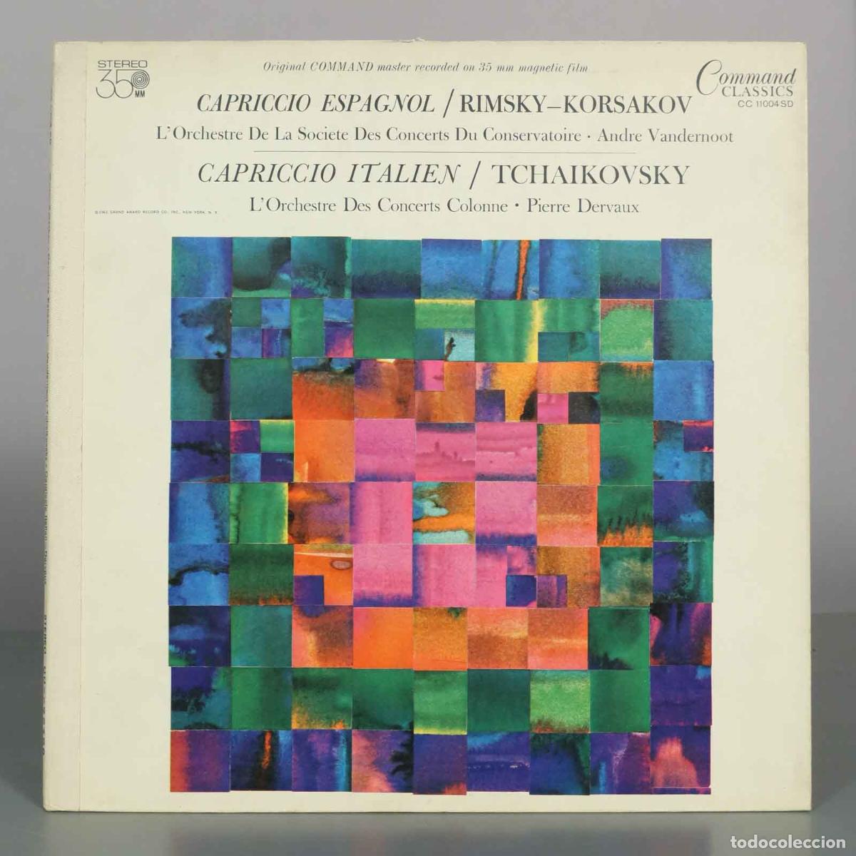Dischi in vinile: LP. Capriccio Espagnol / Capriccio Italien - Rimsky-Korsakov, Tchaikovsky, Andre Vandernoot, Pierre
