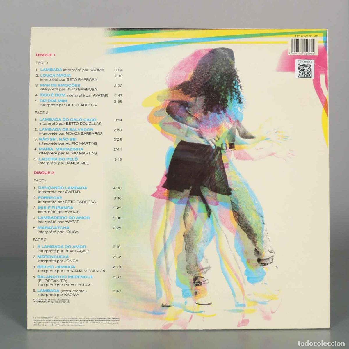 Discos de vinilo: LP. Lambada - Varios - Epic - Foto 2