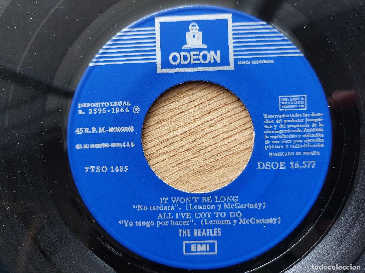 Discos de vinilo: THE BEATLES - EP Spain - MINT - IT WONT BE LONG - Foto 3