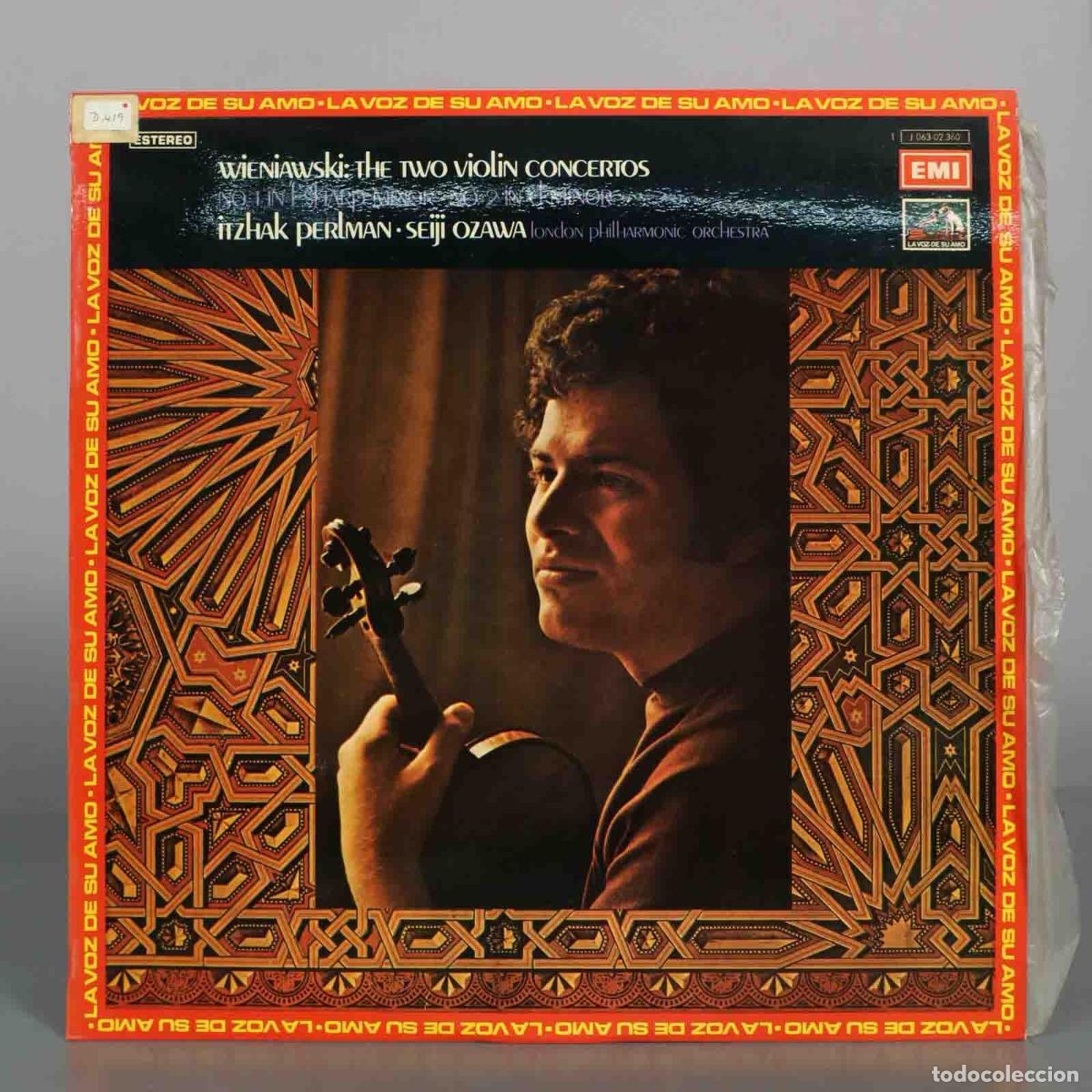 Dischi in vinile: LP. Wieniawski: The Two Violin Concertos - Itzhak Perlman, Seiji Ozawa, London Philharmonic Orchest