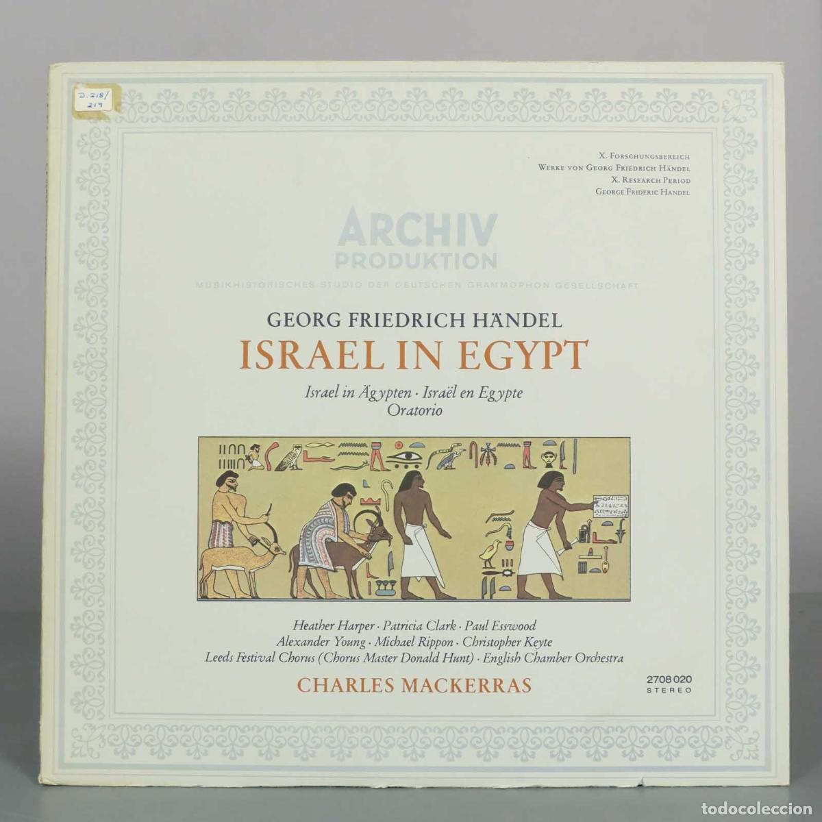 Dischi in vinile: LP. Israel In Egypt - Georg Friedrich H&auml;ndel, Charles Mackerras, English Chamber Orchestra, Leeds F