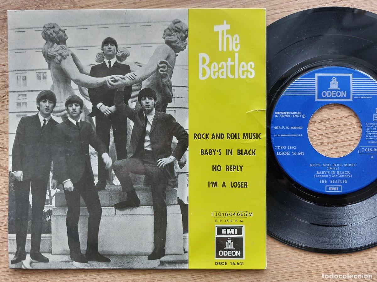 Discos de vinilo: THE BEATLES - EP Spain - MINT - ROCK AND ROLL MUSIC * Doble Referencia * DSOE 16.641 * 1J016-04.665M