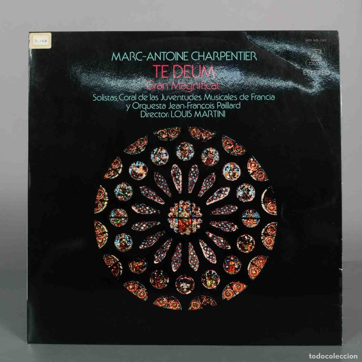 Disques de vinyle: LP. Marc-Antoine Charpentier - Te Deum, Gran Magnificat - Solistas, Coral de las Juventudes Musical