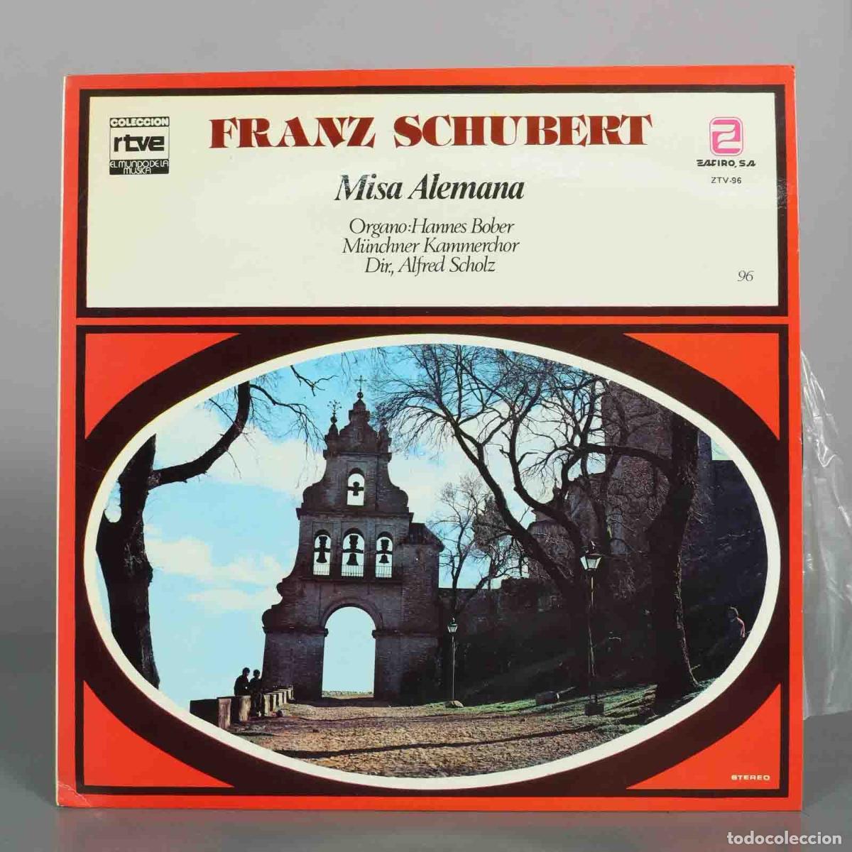 Discos de vinilo: LP. Misa Alemana - Franz Schubert - M&uuml;nchner Kammerchor, Hannes Bober, Alfred Scholz