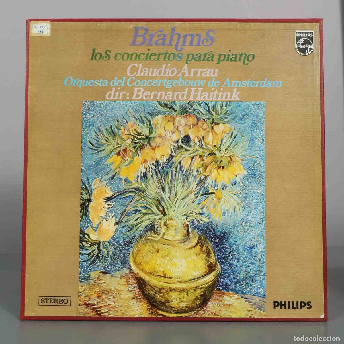 Discos de vinilo: CAJA LP. Brahms: Los Conciertos para Piano - Claudio Arrau, Orquesta del Concertgebouw de &Aacute;msterdam