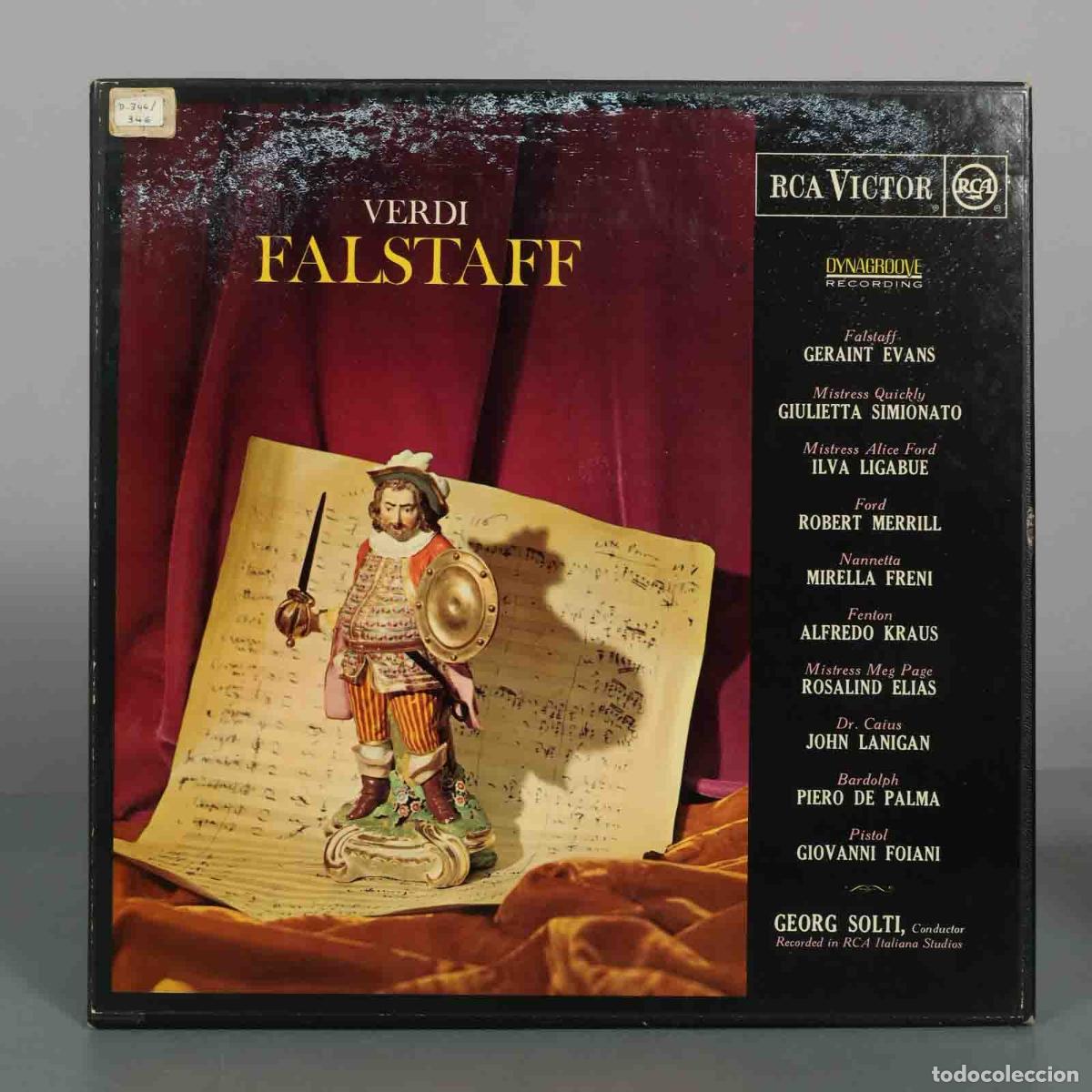 Dischi in vinile: CAJA LP. Verdi: Falstaff - Georg Solti, Geraint Evans, Giulietta Simionato, Ilva Ligabue, Robert Me