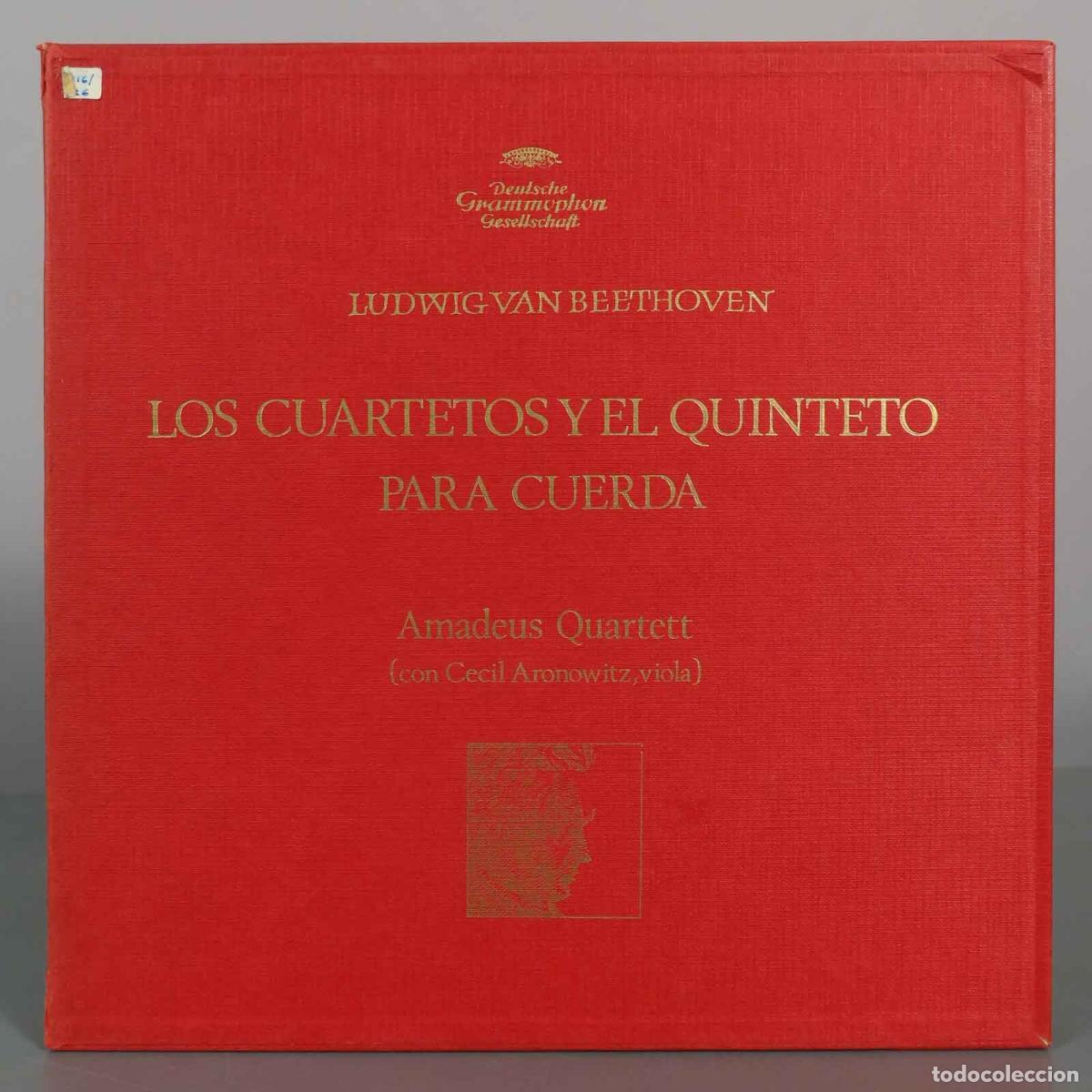 Discos de vinilo: CAJA LP. Los Cuartetos y el Quinteto para Cuerda - Ludwig van Beethoven - Amadeus Quartett, Cecil A