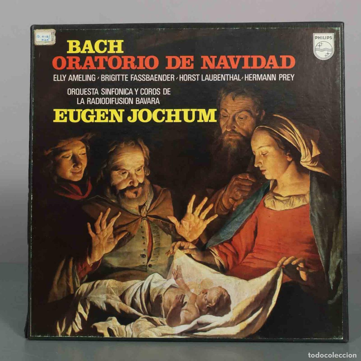 Discos de vinilo: CAJA LP. Oratorio de Navidad - Johann Sebastian Bach, Eugen Jochum, Elly Ameling, Brigitte Fassbaen