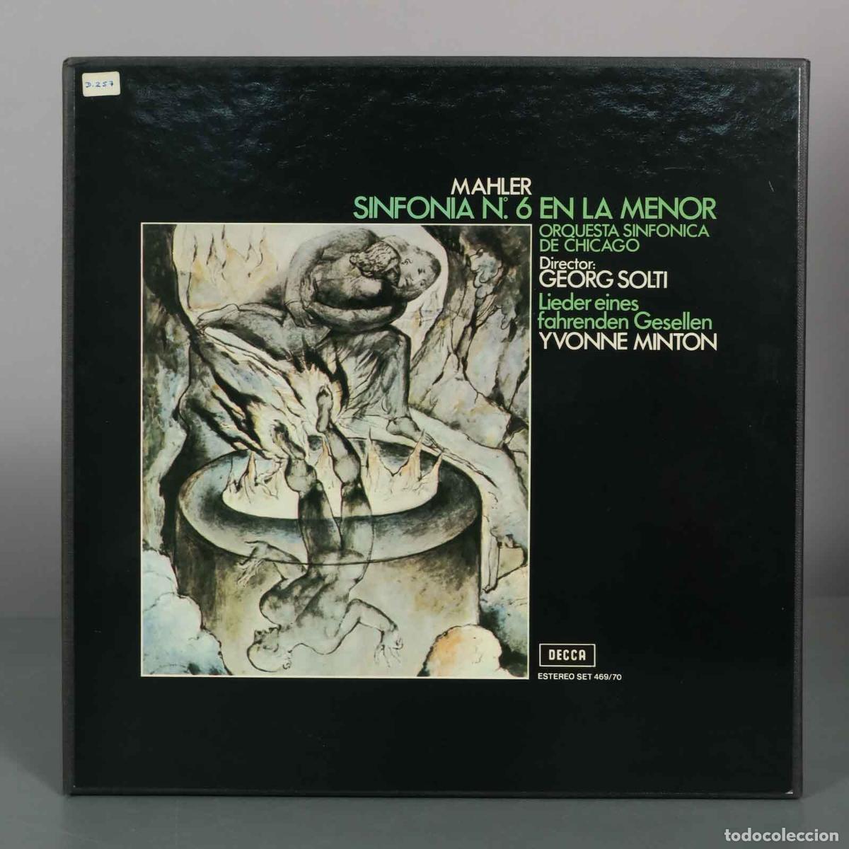 Discos de vinilo: CAJA LP. Mahler: Sinfon&iacute;a N.&ordm; 6 en la menor / Lieder eines fahrenden Gesellen - Orquesta Sinf&oacute;nica