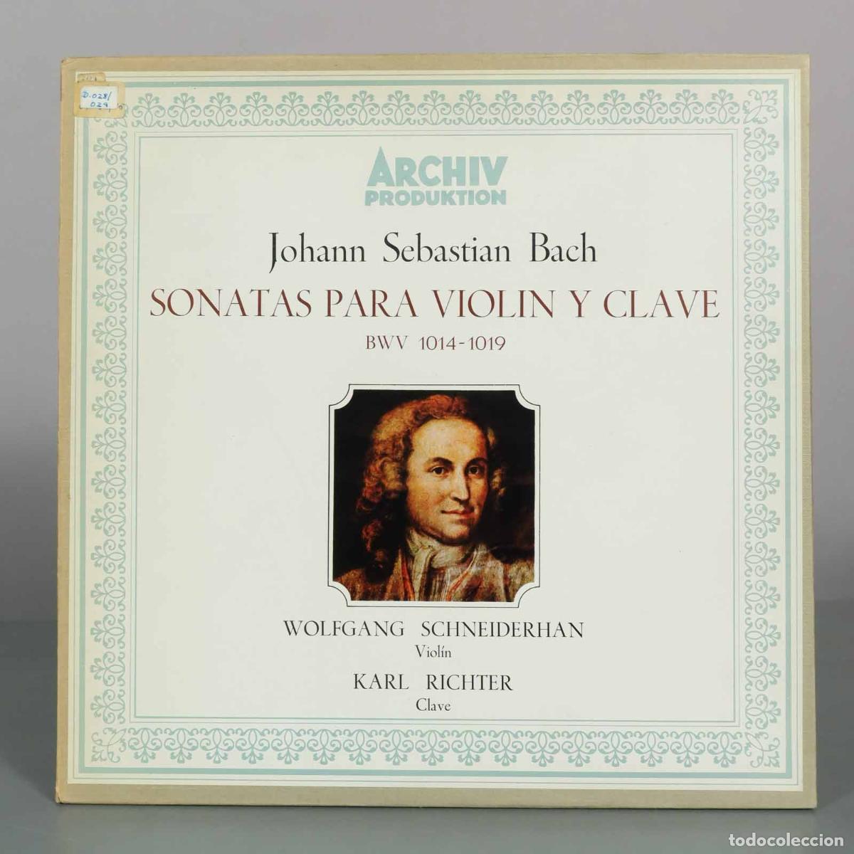Discos de vinilo: CAJA LP. Sonatas para Viol&iacute;n y Clave BWV 1014-1019 - Johann Sebastian Bach - Wolfgang Schneiderhan,