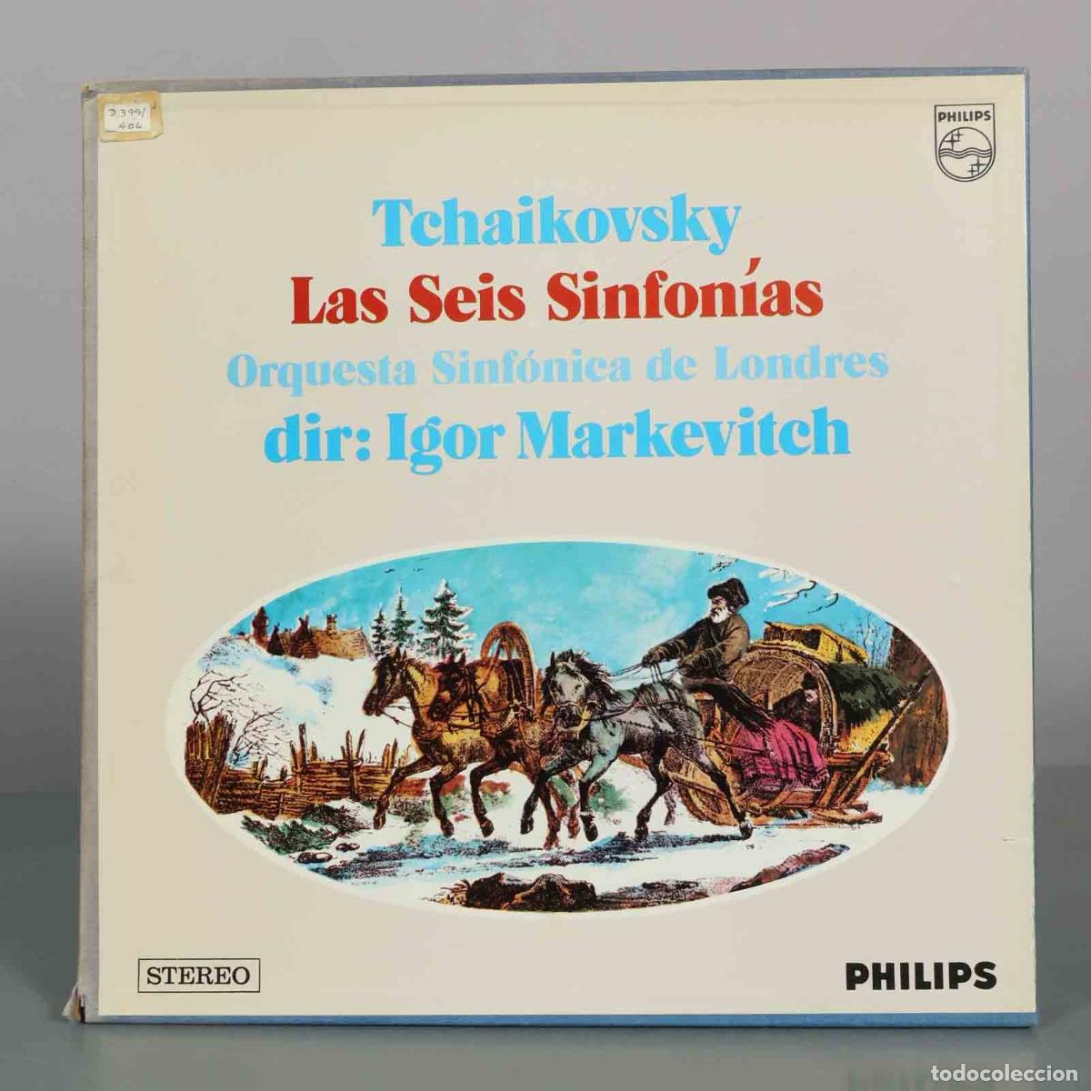 Discos de vinilo: CAJA LP. Las Seis Sinfon&iacute;as - Pyotr Ilyich Tchaikovsky, Igor Markevitch, Orquesta Sinf&oacute;nica de Lond