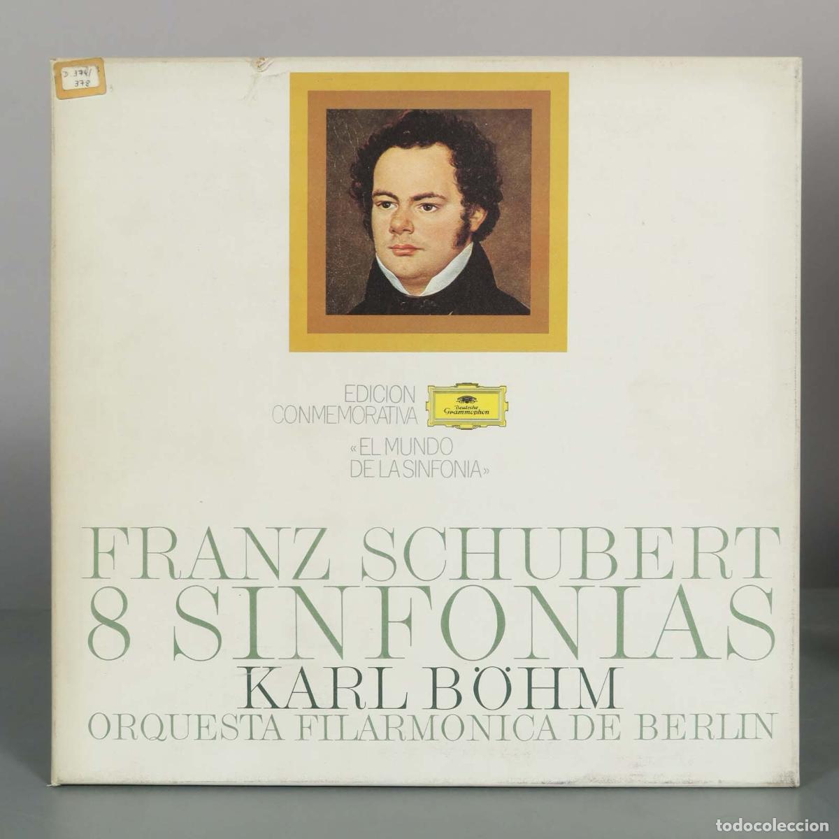 Discos de vinilo: CAJA LP. Franz Schubert - 8 Sinfonias - Karl B&ouml;hm, Orquesta Filarm&oacute;nica de Berl&iacute;n