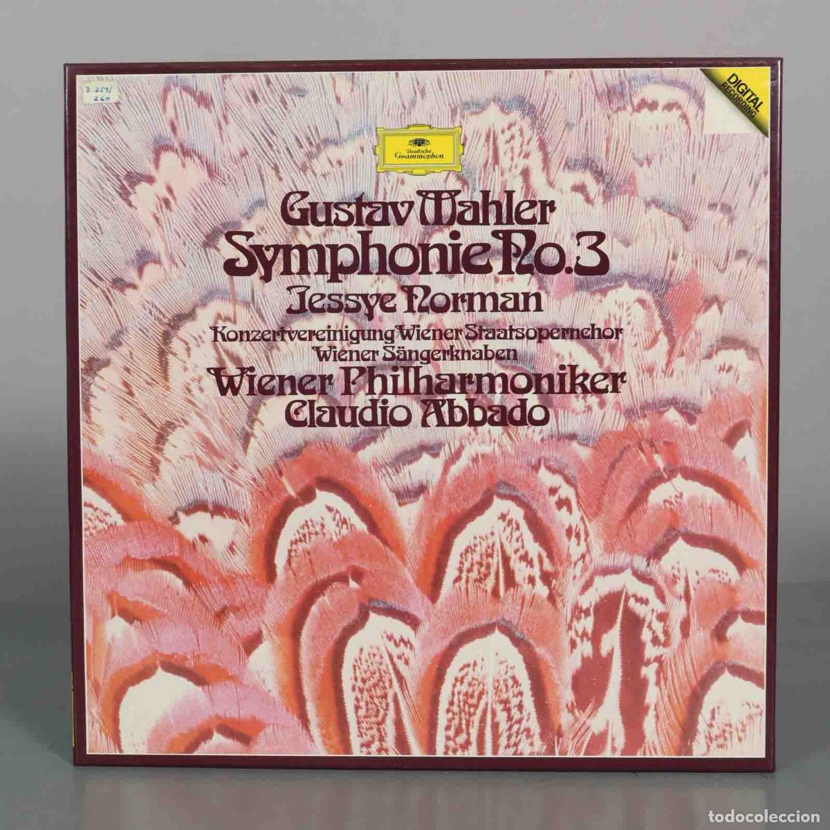 Discos de vinilo: CAJA LP. Gustav Mahler: Symphony No. 3 - Claudio Abbado, Wiener Philharmoniker, Jessye Norman, Die