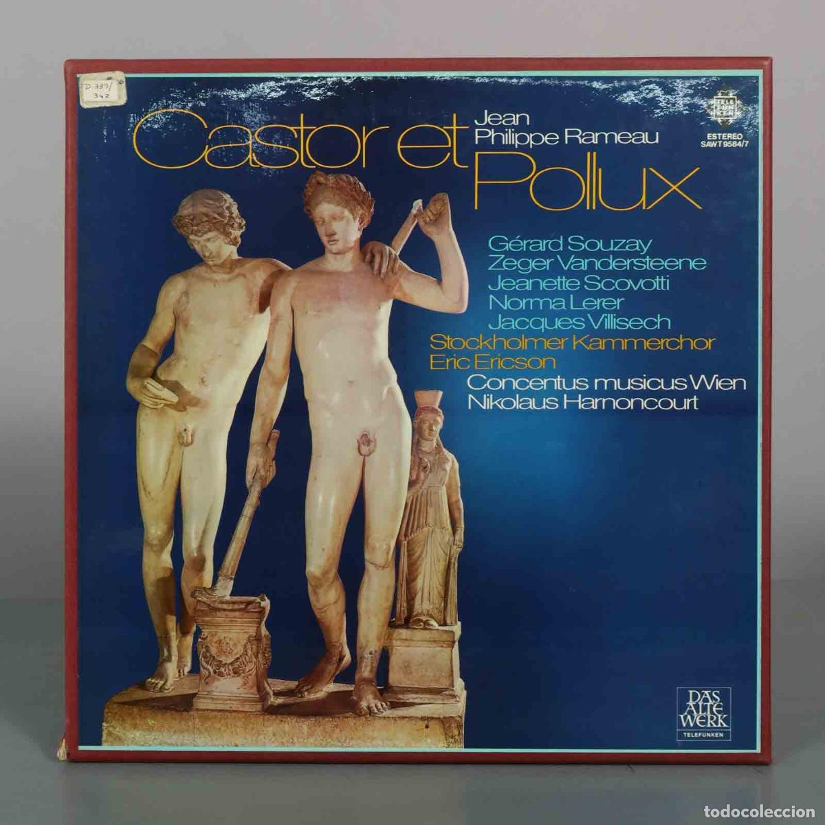 Discos de vinilo: CAJA LP. Jean-Philippe Rameau: Castor et Pollux - Nikolaus Harnoncourt, Concentus musicus Wien, Sto