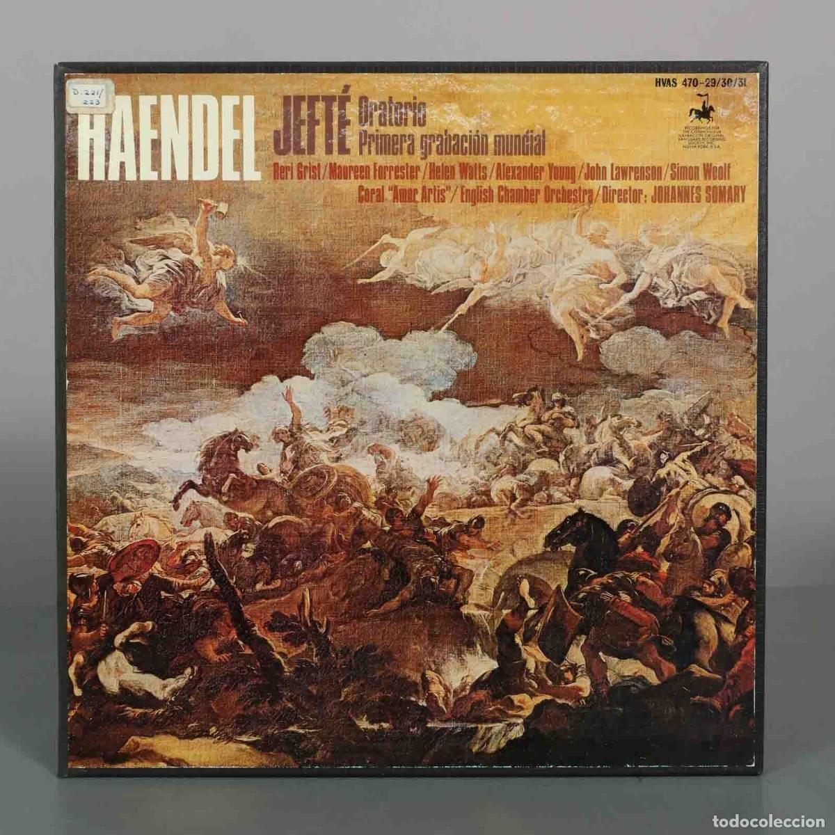 Discos de vinilo: CAJA LP. Jeft&eacute; Oratorio Primera grabaci&oacute;n mundial - Haendel