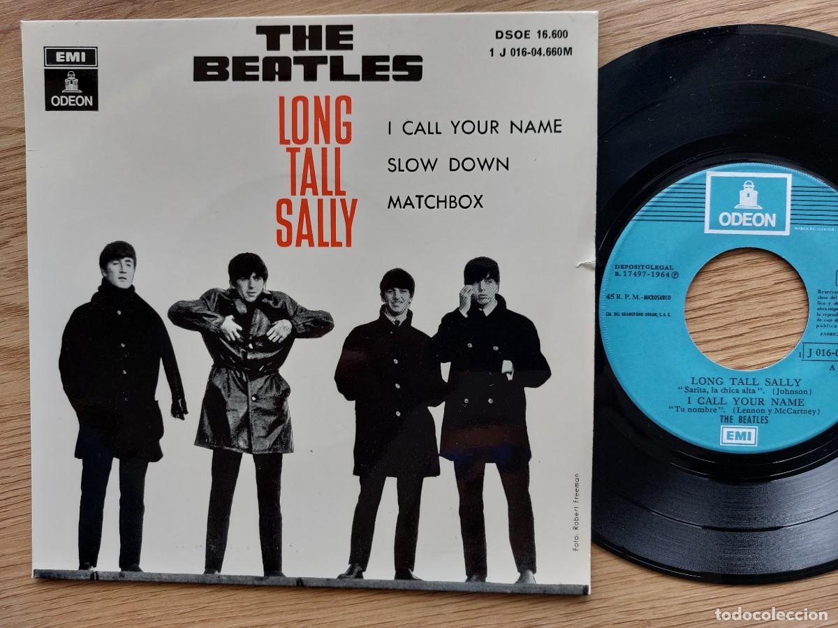 Discos de vinilo: THE BEATLES - EP Spain - MINT - LONG TALL SALLY * Doble Referencia * DSOE 16.600 * 1J016-04.660M