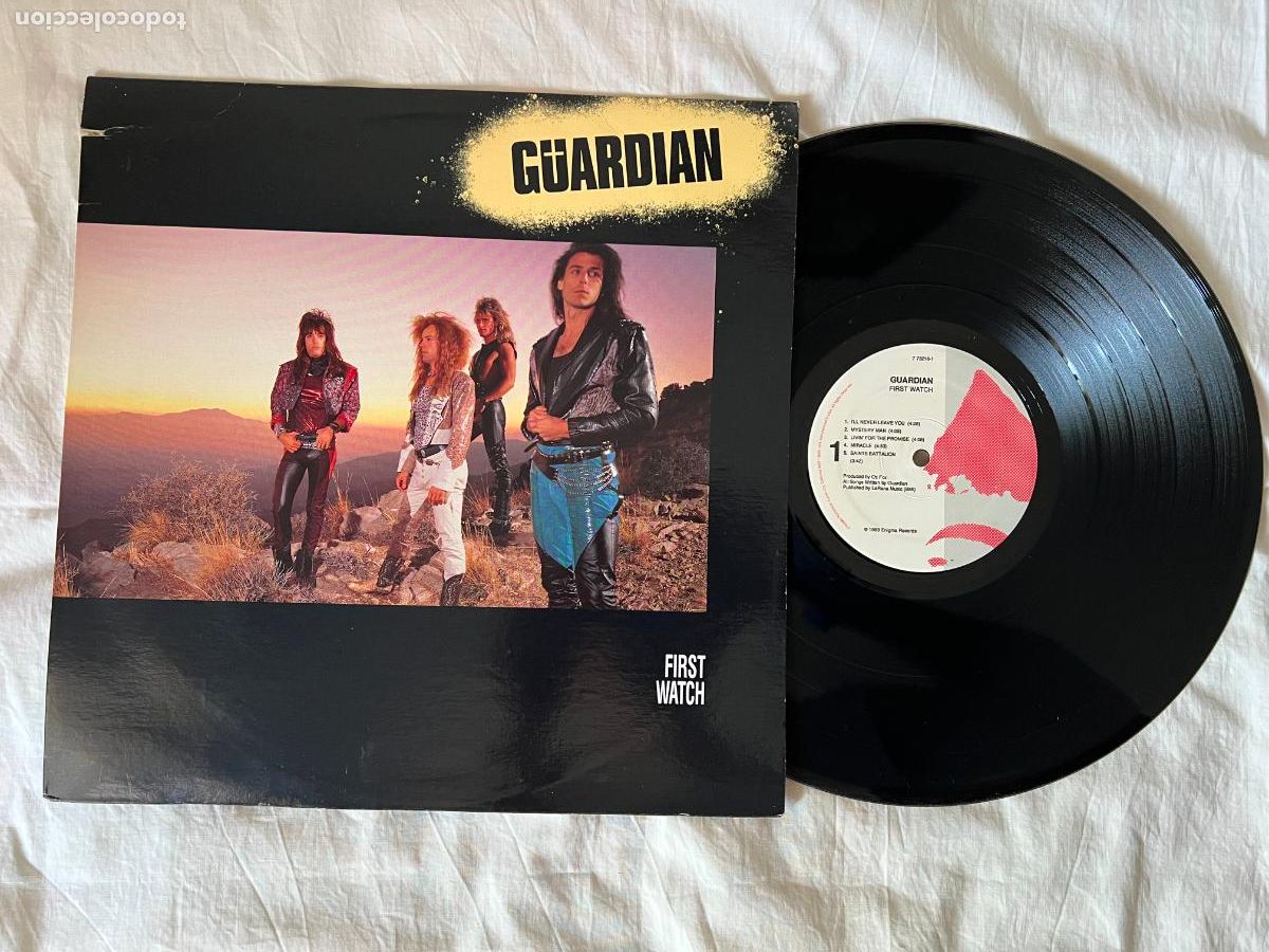 Discos de vinilo: LP &rdquo; GUARDIAN- FIRST WATCH - CANADA, ENIGMA, RECORDS 1989, Heavy . Metal