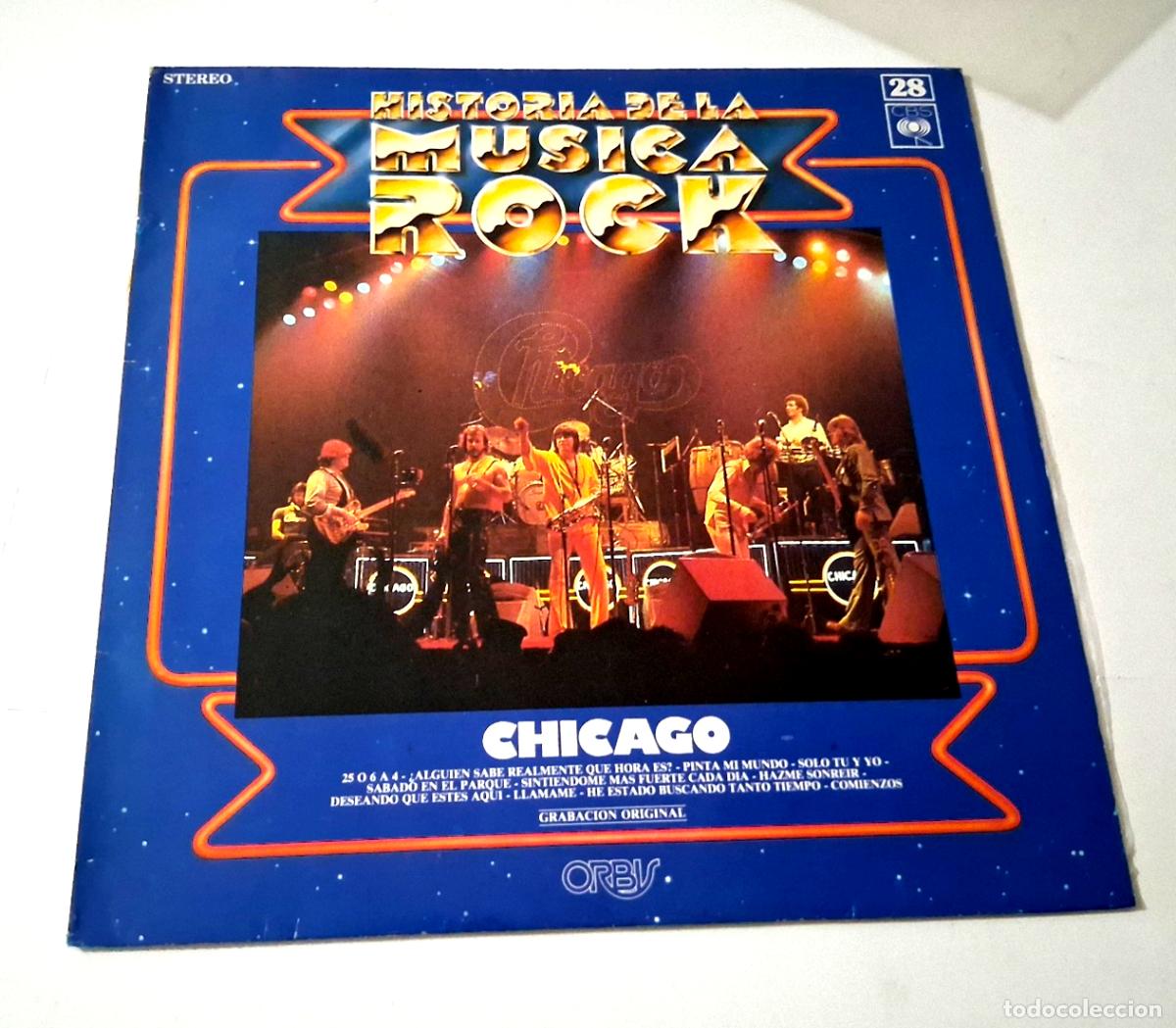 Discos de vinilo: CHICAGO &rdquo;HISTORIA DE LA MUSICA ROCK&rdquo; LP VINYL 12&rdquo; VG/MBE EX/EX GRANDES EXITOS
