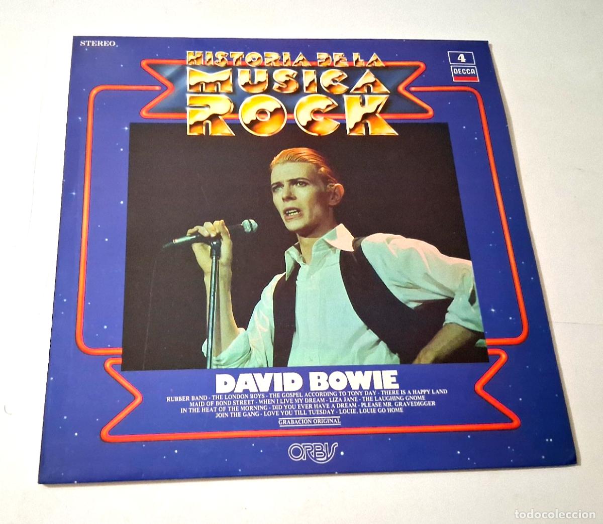Discos de vinilo: DAVID BOWIE &rdquo;HISTORIA DE LA MUSICA ROCK&rdquo; LP VINYL 12&rdquo; VG/MBE VG/MBE