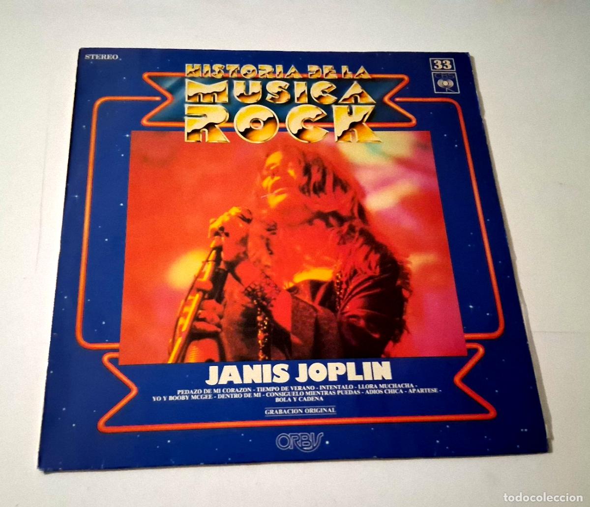 Discos de vinilo: JANIS JOPLIN &rdquo;HISTORIA DE LA MUSICA ROCK&rdquo; LP VINYL 12&rdquo; VG/MBE EX/EX