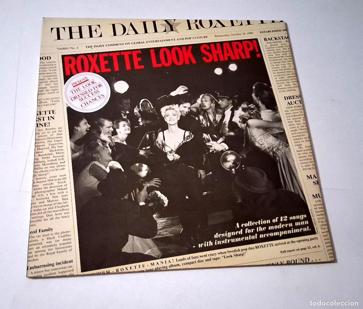 Discos de vinilo: ROXETTE &rdquo;LOOK SHARP ! &rdquo; LP VINYL 12&rdquo; EX/EX VG/MBE +LETRAS