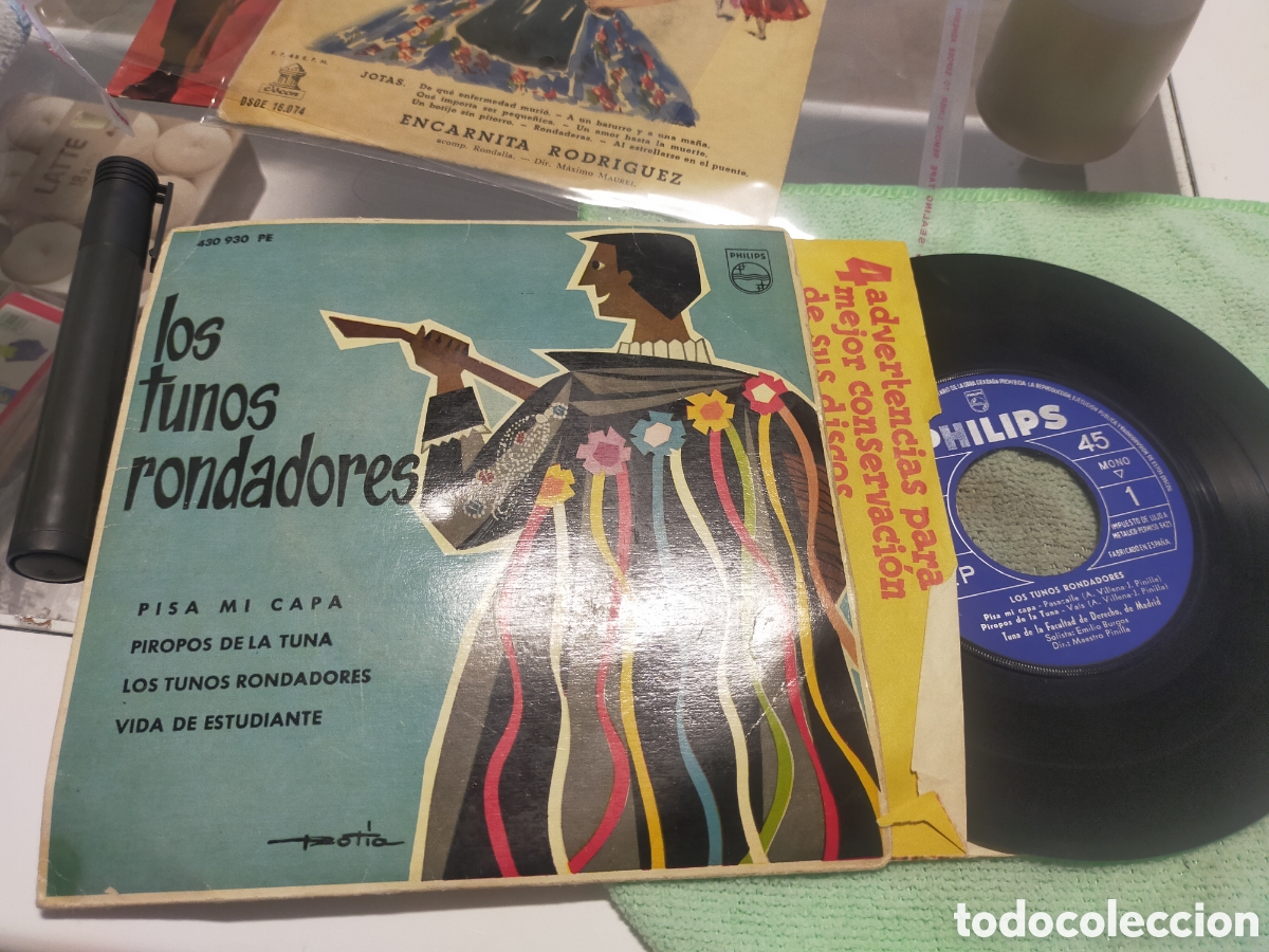 Discos de vinilo: Los tunos rondadores tuna facultad derecho de Madrid pisa mi capa + 3 1963